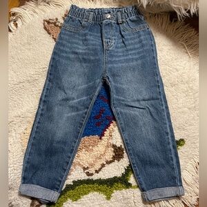 Levi’s High Loose 100% cotton elastic waist pull on relaxed fit jeans toddler 4T